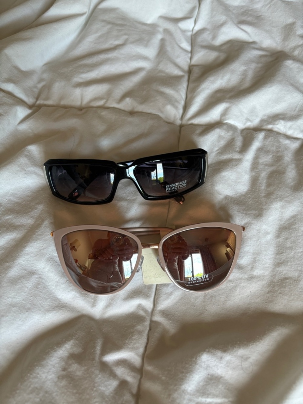 Kenneth Cole Reaction Black Rectangular  and a new day Sunglass bundle
